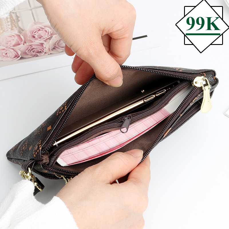 Túi da 4 ngăn tiện ích để điện thoải tiền, thẻ....S01