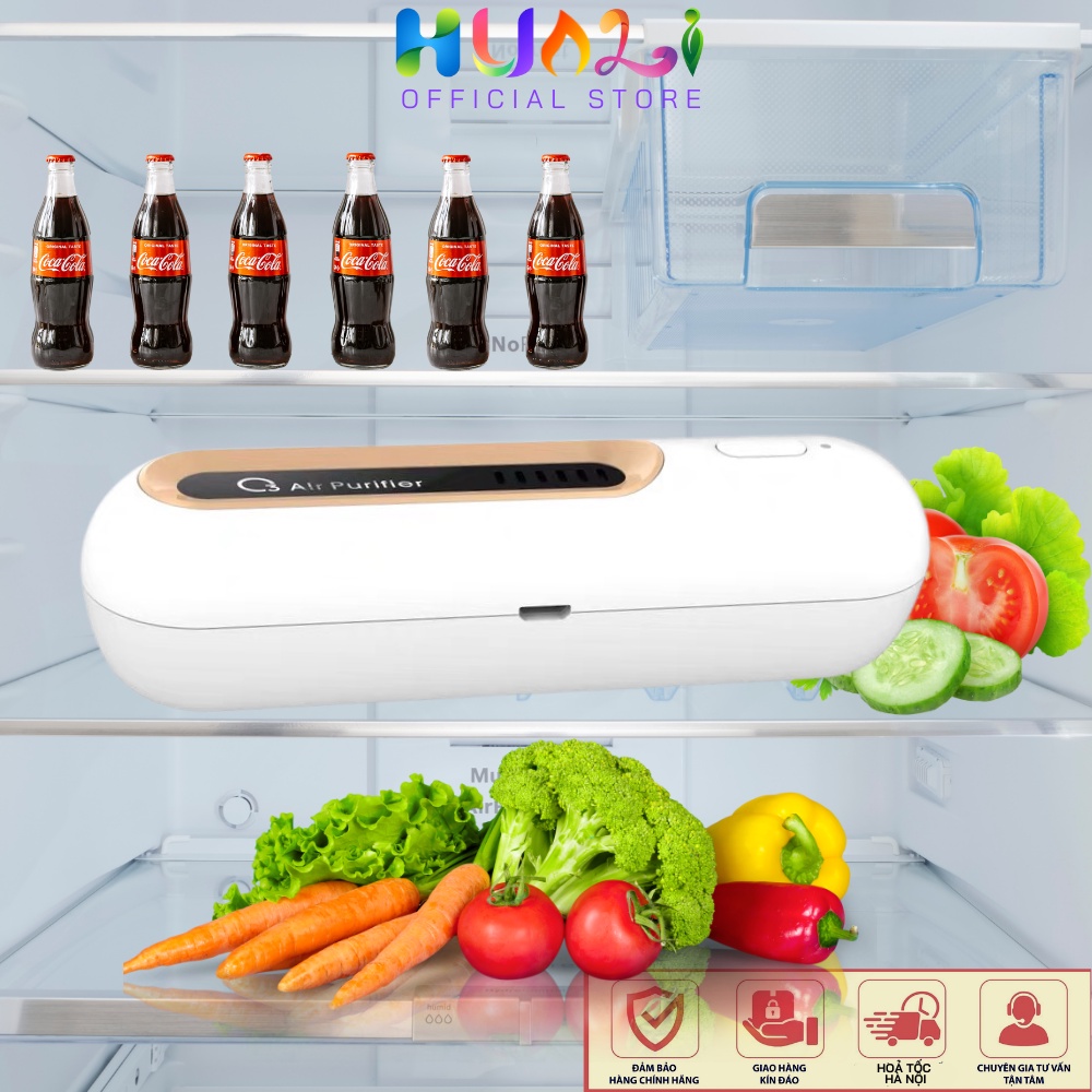 Máy khử mùi tủ lạnh, máy lọc không khí mini diệt khuẩn tủ lạnh tích hợp công nghệ Ozone