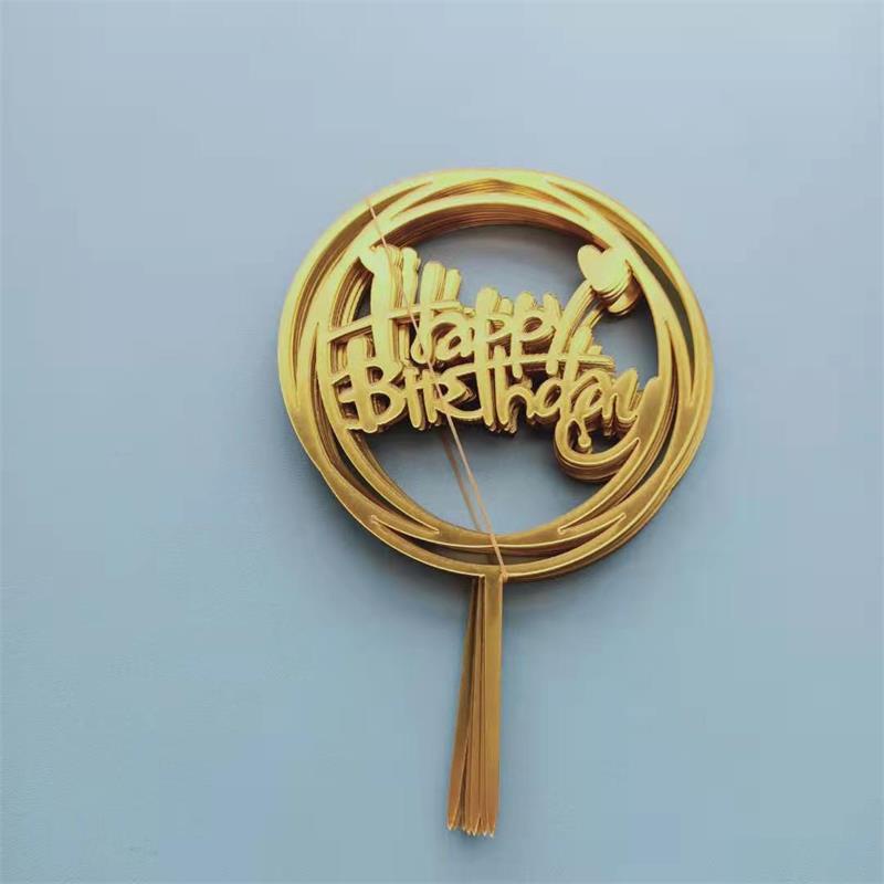 Set 10 Que Chữ Happy Birthday Bằng Nhựa Dùng Để Trang Trí Bánh Kem