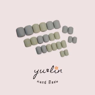 Bộ 24 Móng Tay Giả Đáng Yêu Dáng Ngắn Chống Nước