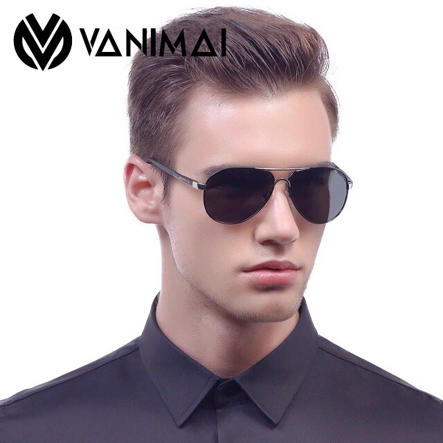 Mắt kính mát Nam phân cực hàng nhập khẩu Mỹ, kính râm chống UV400, kính nam thời trang trẻ cao cấp, kính chính hãng