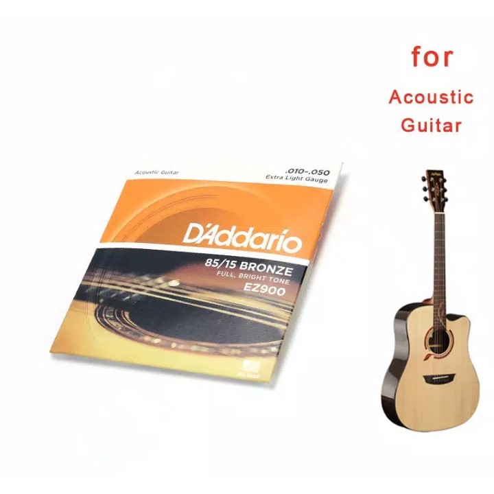 Dây Đàn Guitar Acoustic D 'Addario 0.10 3 / 4 Cỡ Nhỏ