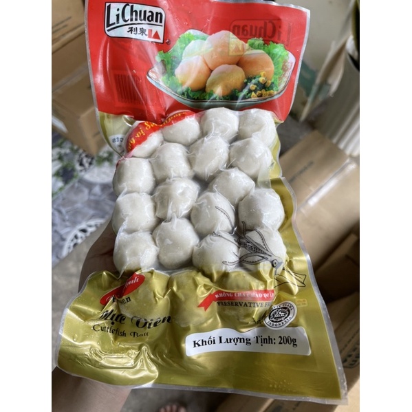 Mực viên Hàn Quốc túi 200g/500g
