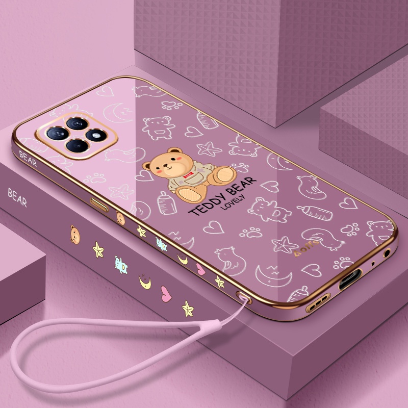 Ốp Điện Thoại Mềm Siêu Mỏng Hình Gấu Bông Cho realme C21Y realme C25Y realme C35 realme C31 realme C21 realme C2 OPPO A1K