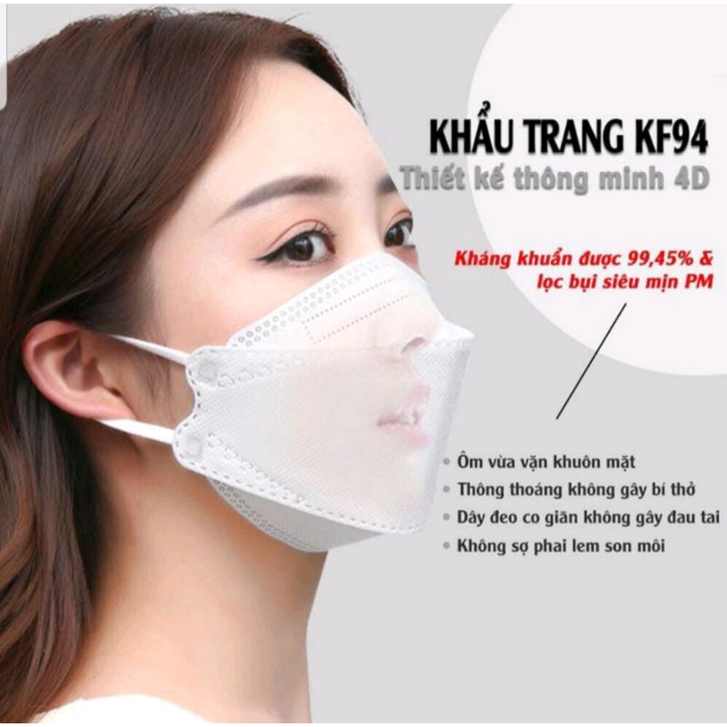 Tách lẻ 1 chiếc/túi bóng kính Khẩu trang KF94 Bee bee mask