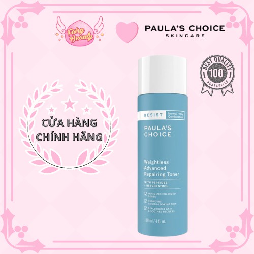 [PAULA'S CHOICE] Toner siêu nhẹ cho làn da dầu và lão hóa Resist Weightless Advanced Repairing Toner (Mã 7780)