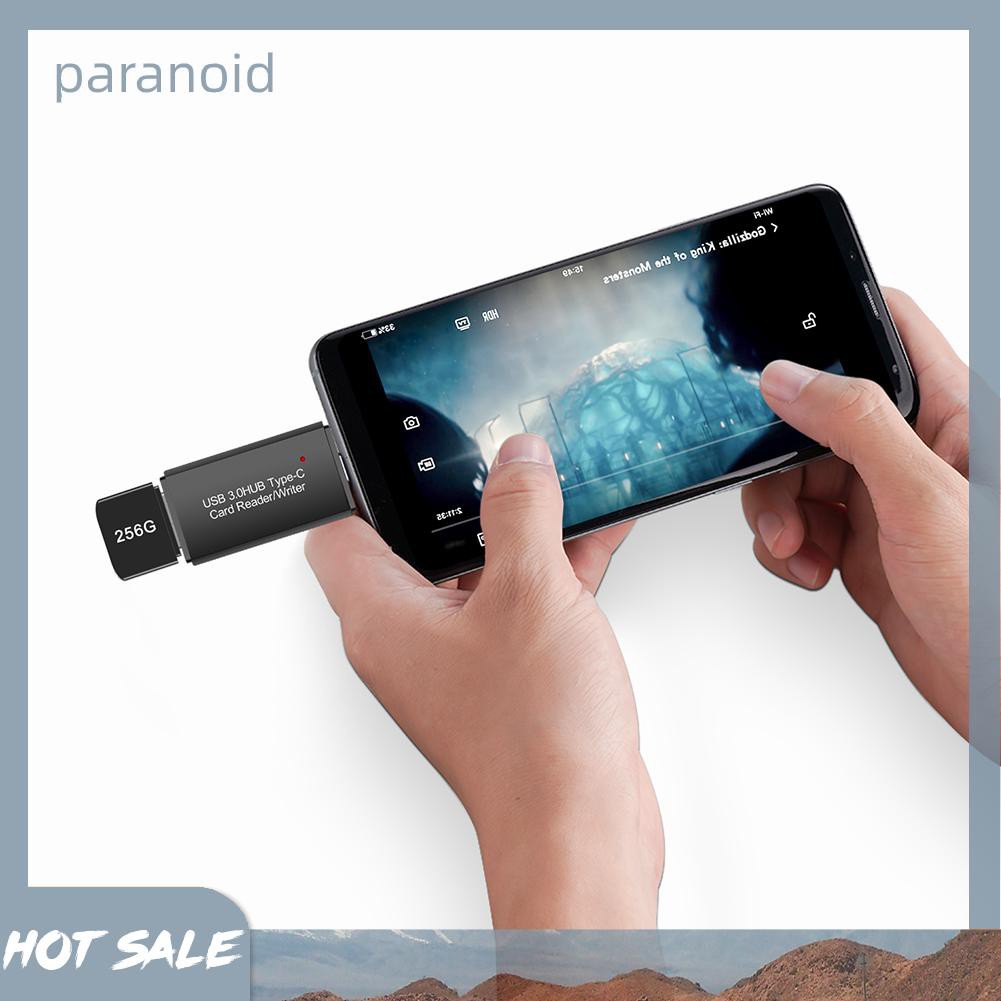 Đầu Đọc Thẻ Nhớ Paranoid YC-432 USB C Sang USB 3.0 OTG Cho Laptop Điện Thoại | BigBuy360 - bigbuy360.vn