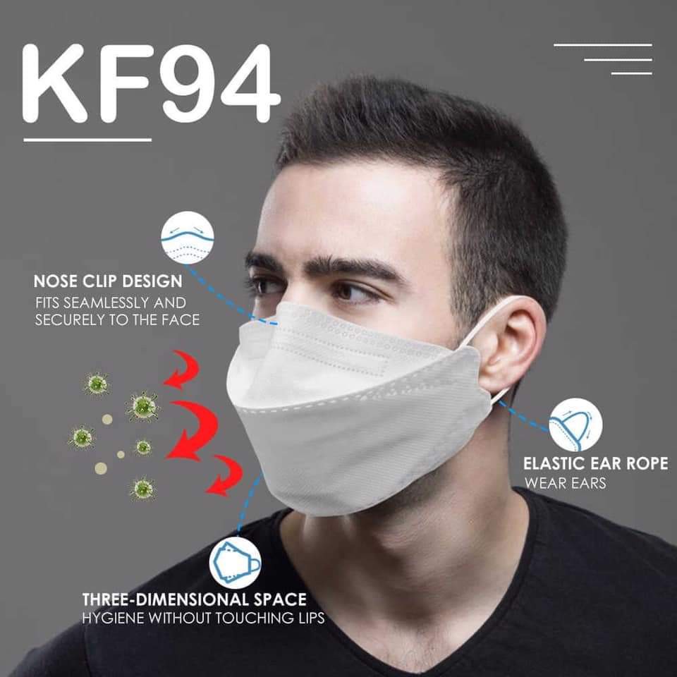 Khẩu Trang 4D Mask KF94 Công Nghệ Dập Hàn Quốc ( Túi 5 Cái ) - Hàng Chính Hãng Công Ty Cường Thịnh