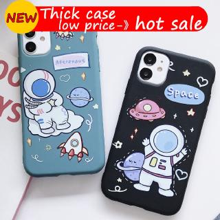 Ốp Điện Thoại TPU Mềm Dày Dặn Họa Tiết Phi Hành Gia Cho iphone 6 6s 7 6plus 7plus 8plus 8 plus 11 X xs max pro