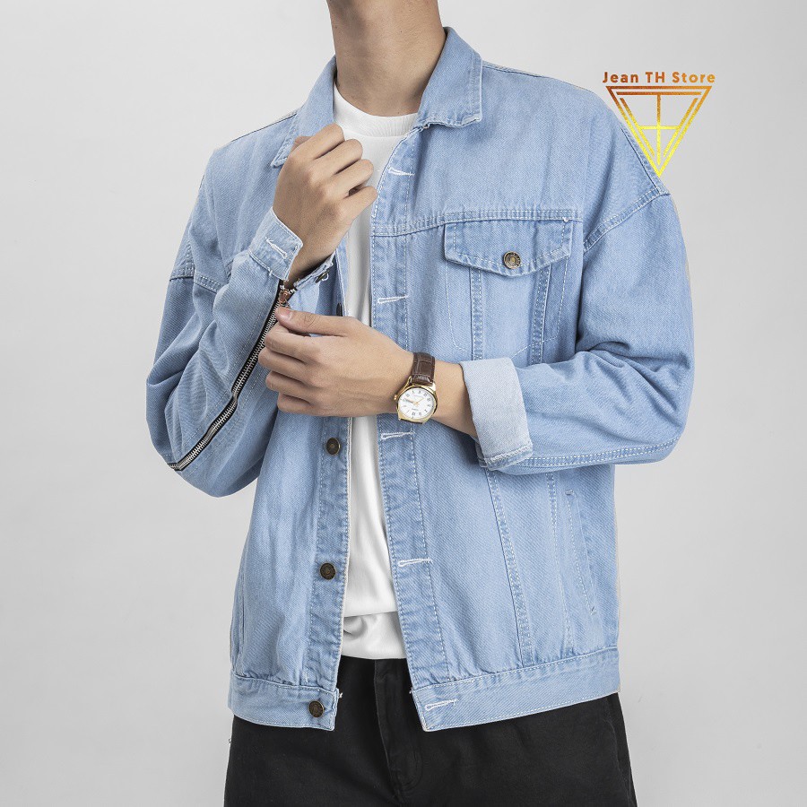 Áo khoác jean unisex nam nữ TH Store bò đắp mạc My Very Soul cá tính ulzzang chống nắng - HÀNG MỚI VỀ