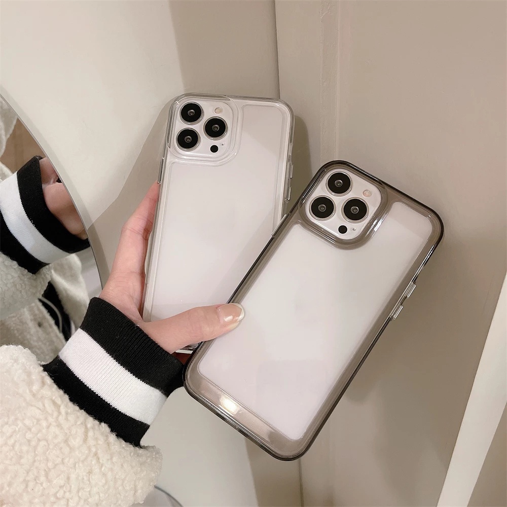 Ốp Điện Thoại Acrylic Cứng Trong Suốt Chống Rơi Cho iPhone 14 13 12 Mini 11 Pro X Xr Xs Max 8 7 Plus SE
