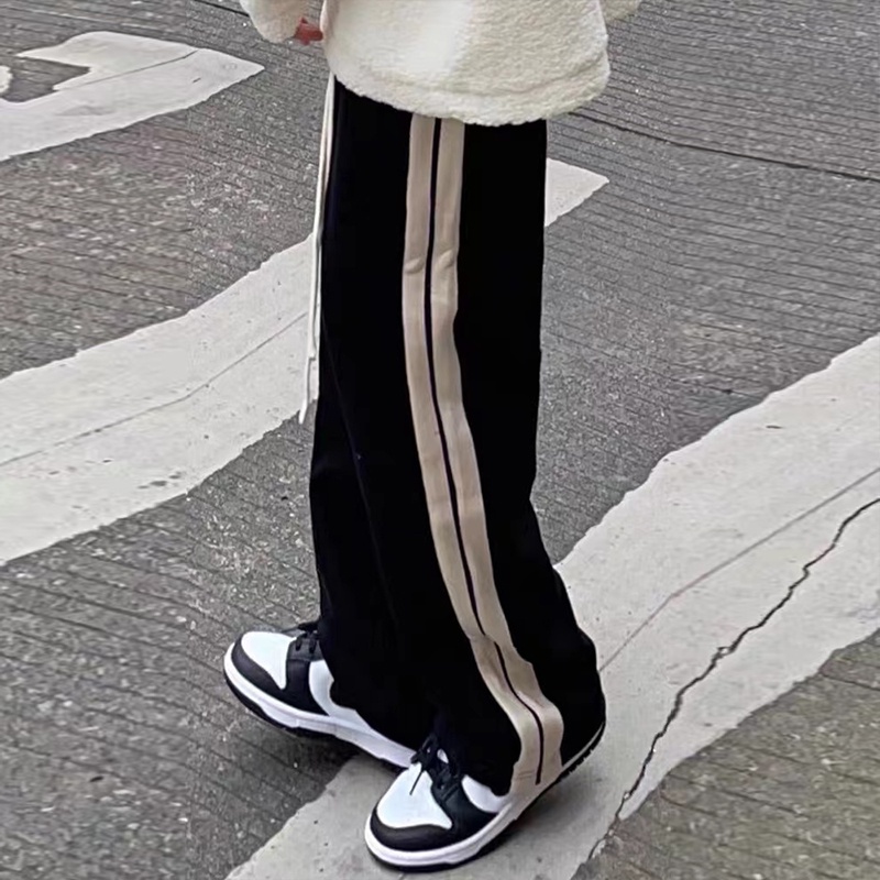 Quần Thể Thao Nữ Dài Ống Rộng Thời Trang Hàn