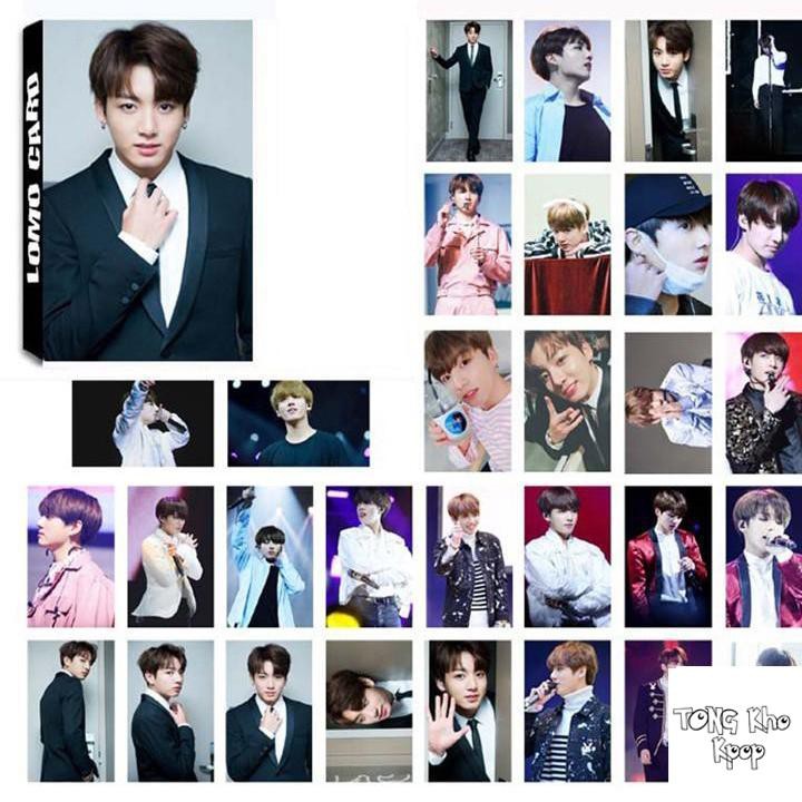 Hộp ảnh Lomo card BTS JUNGKOOK MẪU 2 album ảnh idol thần tượng Hàn Quốc