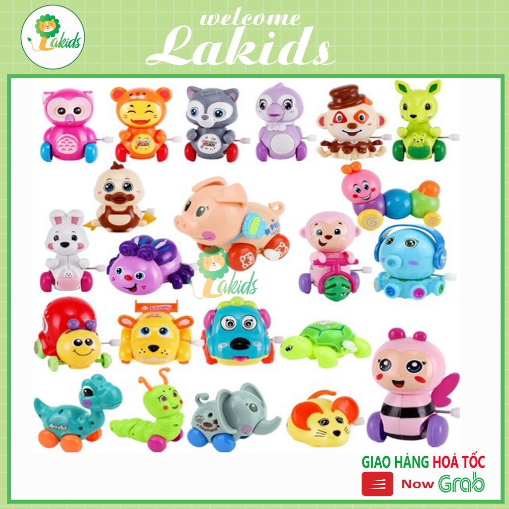 Đồ chơi lên dây cót cho bé gồm nhiều con vật dễ thương Lakids