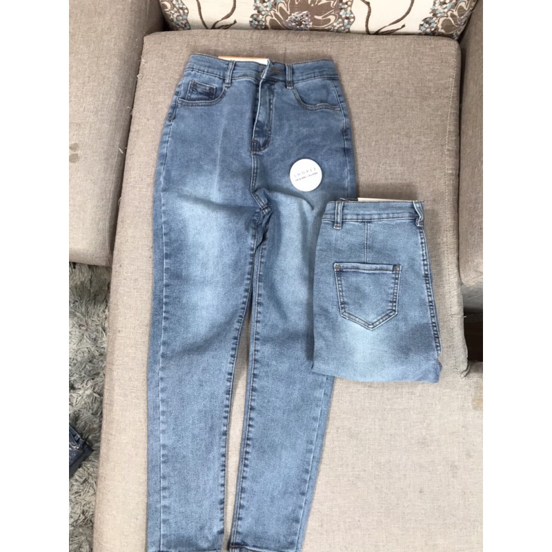 QUẦN JEAN SKINNY CẠP CAO DÁNG ÔM TÔN DÁNG CHẤT CO DÃN SIÊU MỀM HAIQUANG-MÃ HQ01