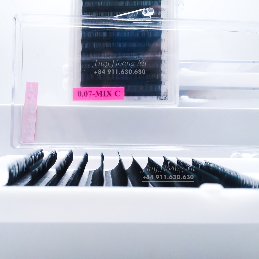 Mi mix (8-13) độ cong C _Dụng cụ nối mi_Huy Hoàng Mi