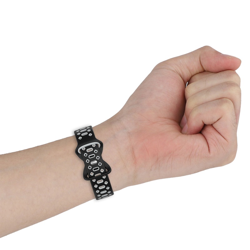 Dây Đeo Silicon Hai Màu Chống Nước Thời Trang Cho Galaxy Iwatch 5 pro