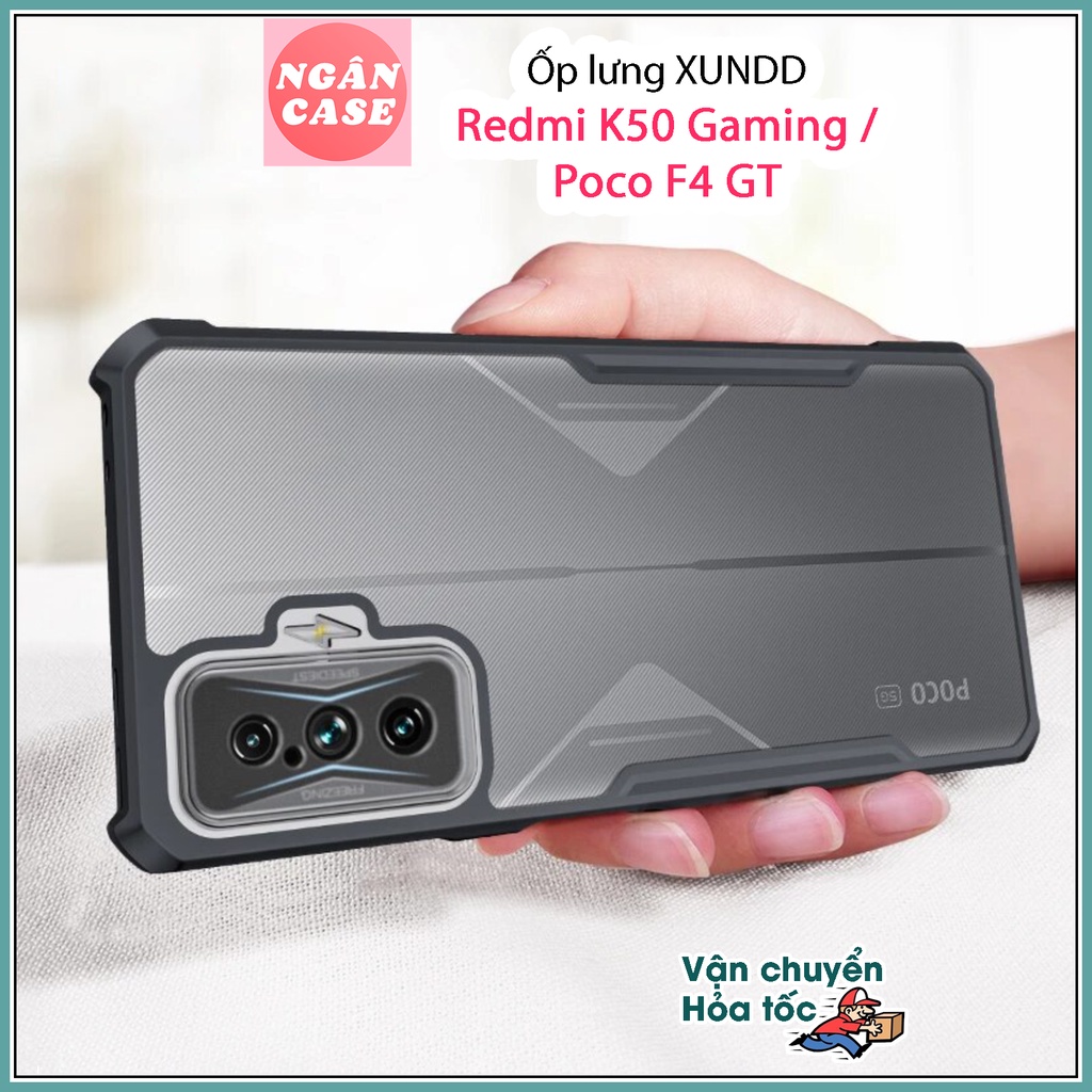 Ốp lưng XUNDD cho Xiaomi Redmi K50 Gaming hoặc Poco F4 GT - Chống sốc, Viền Đen