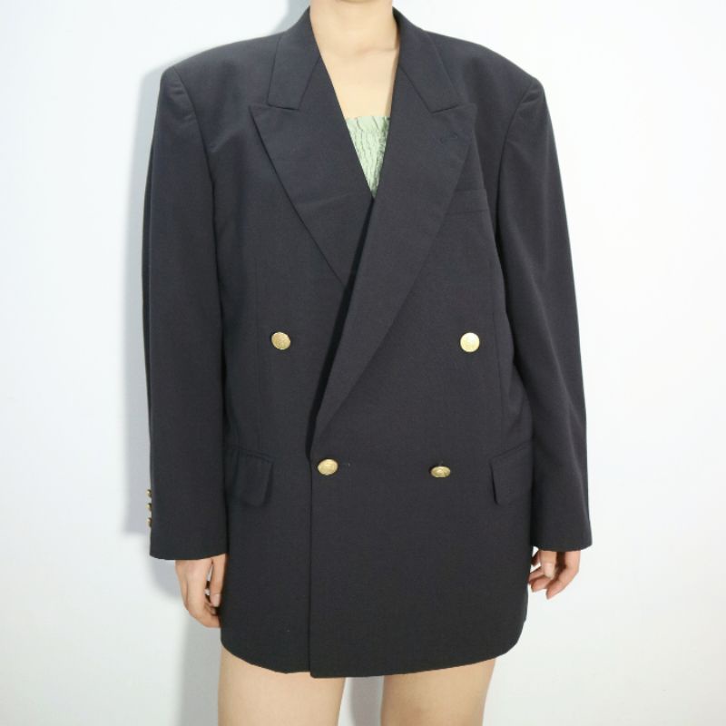 Áo blazer xanh đen