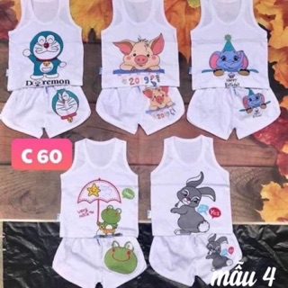 Sét 5 bộ ba lỗ quần đùi cho bé yêu