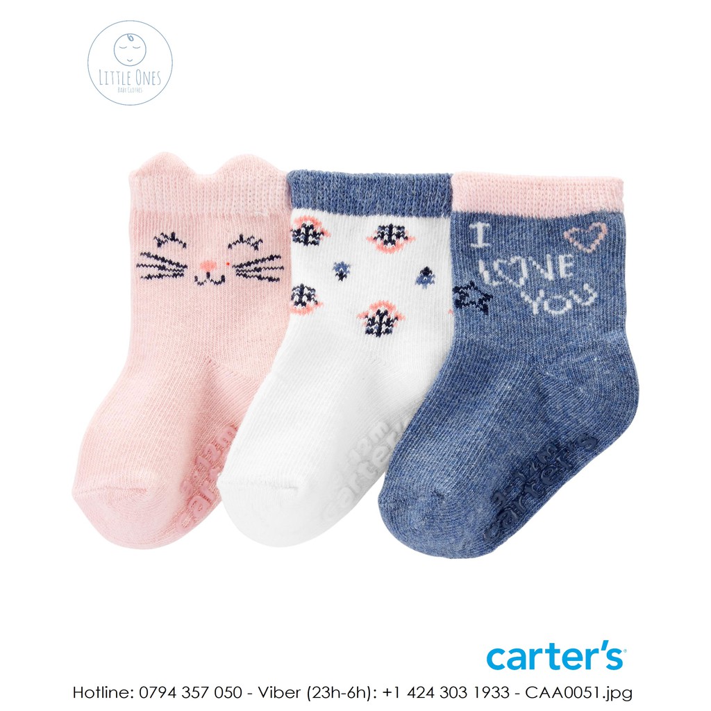 SET 3 ĐÔI VỚ Carter's - Cat