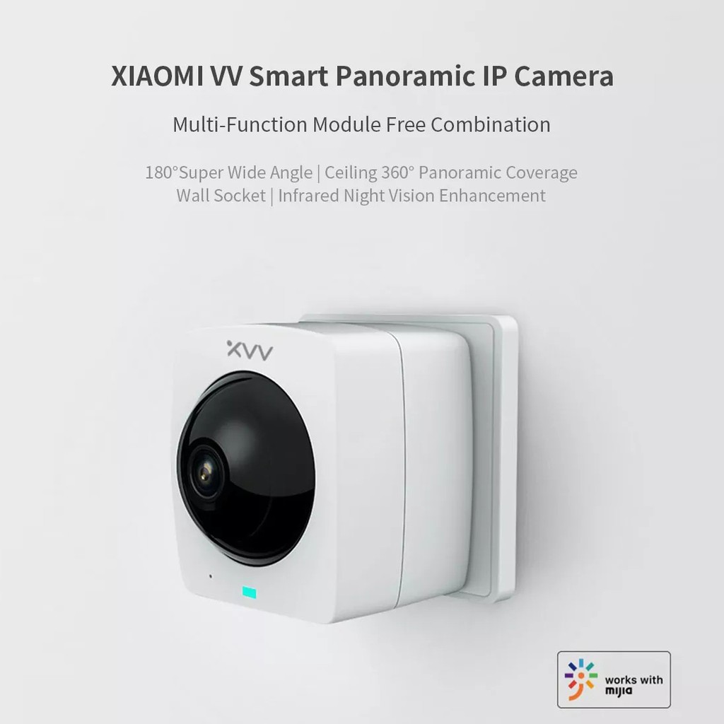 Máy quay thông minh Xiaomi XiaoVV IP HD 1080P xoay 360° gắn tường | BigBuy360 - bigbuy360.vn