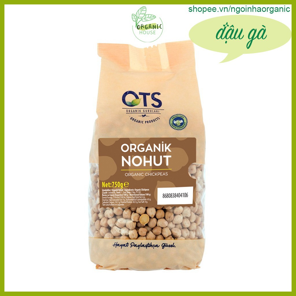 Đậu gà hữu cơ 750g OTS Organik Organic Chickpeas