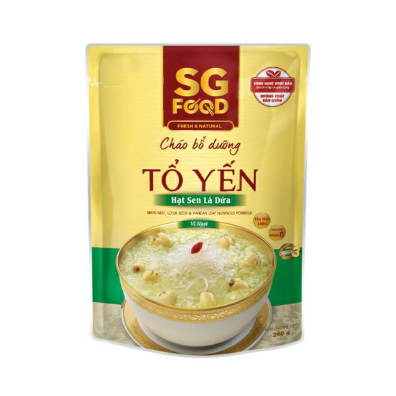 Cháo bổ dưỡng tổ yến hạt sen SG Food