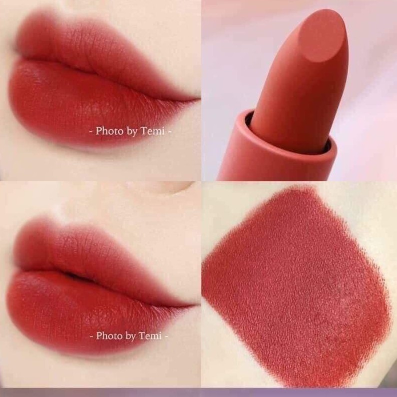 (CAM KẾT AUTH, TEM HIDDEN TAG) Son lì 3CE MOOD RECIPE MATTE LIP COLOR #222 Step And Go ĐỎ ĐẤT