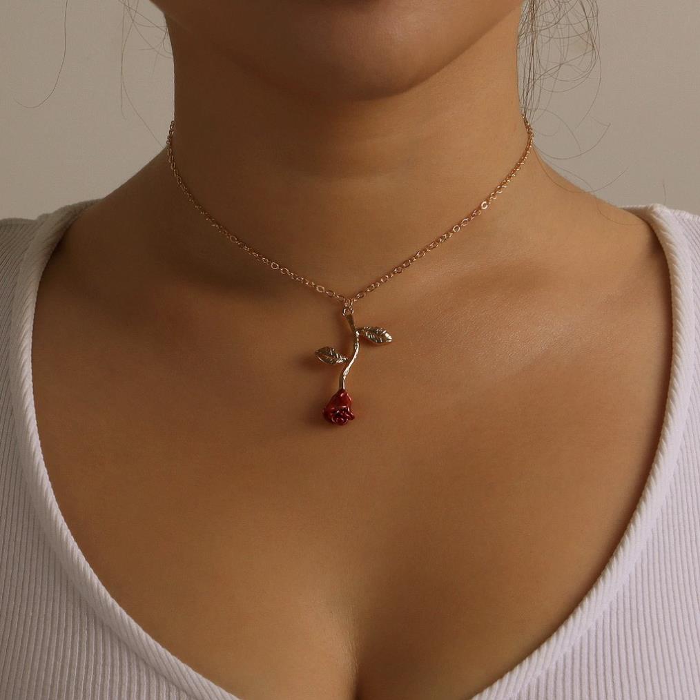 (004) Vòng Cổ, Dây Chuyền Bông Hoa