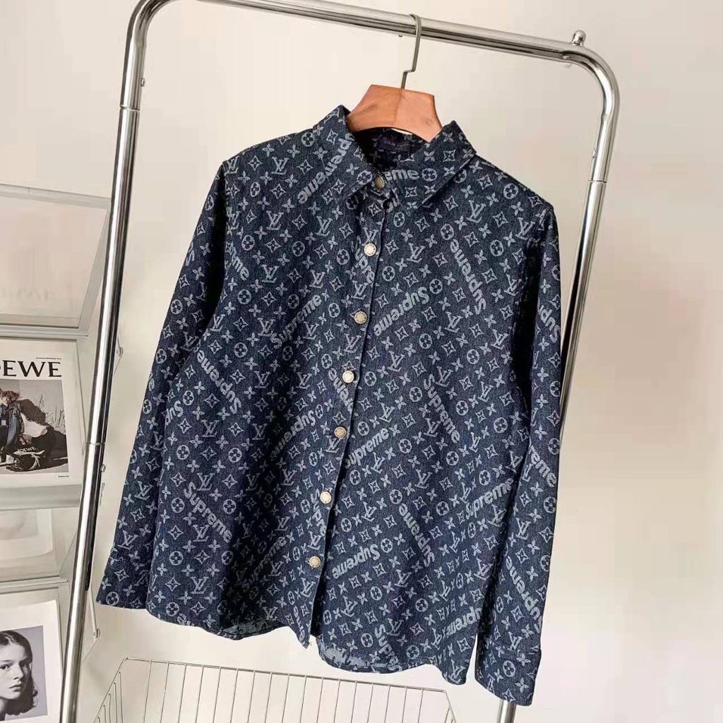 Áo sơ mi bò nam thời trang cao cấp Louis Vuitton LV phong cách trẻ trung, thời thượng