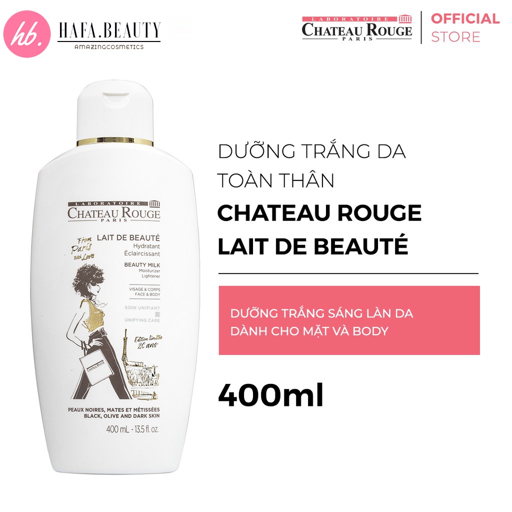 Sữa Dưỡng Trắng Da Toàn Thân Chateau Rouge Paris Beauty Milk