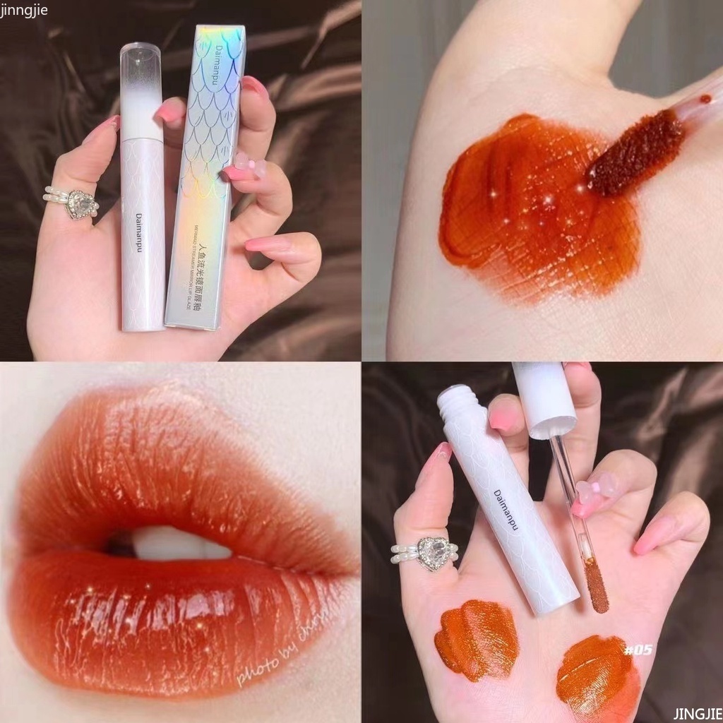 ✨✨Son Môi DAIMANPU 6 Màu Tùy Chọn Chống Nước Lâu Trôi Dưỡng Ẩm Dành Cho Nữ