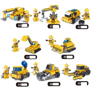 Bộ đồ chơi xếp hình Lego Xe Cần Cẩu 411 chi tiết, đồ chơi Lego gồm 8 món nhỏ