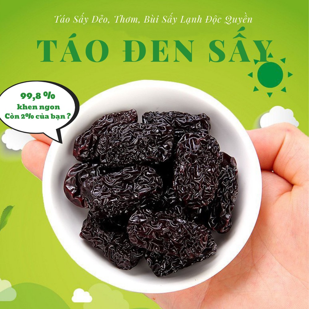 Mứt Táo Đen Tinh Hoa Ẩm Thực Việt vừa ăn vừa uống trà là sự kết hợp Hoàn Hảo, Táo Đen Tân Cương Loại 1