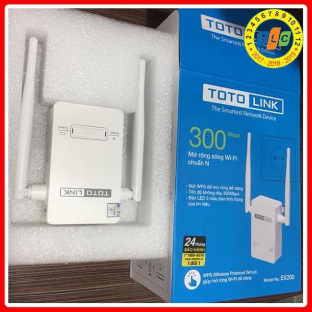 Bộ kích sóng Wifi TotoLink EX200 Chuẩn tốc độ 300Mbps