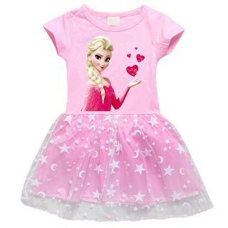 Váy Bé Gái Hoạt Hình Elsa Mẫu Mới