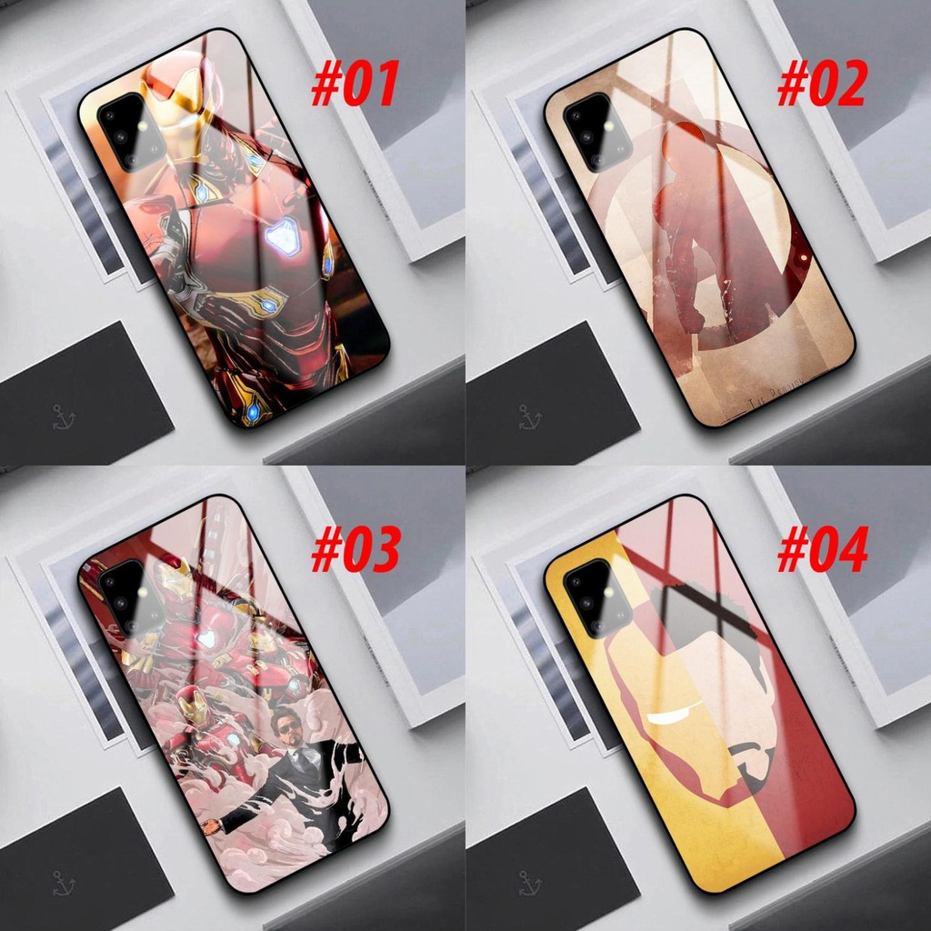 Ốp Kính iPhone 5 5s 5SE 6 6s 6plus 7 8 7Plus 8Plus X Xs Xr XsMax 11 11Pro 11Promax 12 Promax In Hình IRONMAN