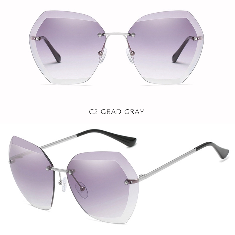 (Hàng Có Sẵn) Kính Mát Không Gọng Màu Kẹo Ngọt Phong Cách Hàn Quốc