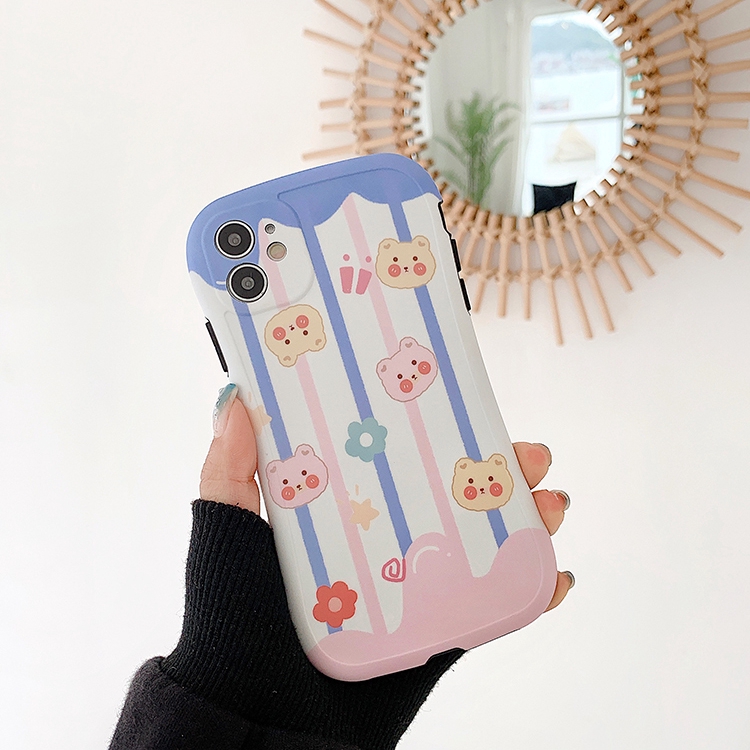 Ốp iphone - Ốp lưng imd cong Đường kẻ gấu 6plus/6splus/7/8/7plus/8plus/x/xs/xsmax/11/11promax - Awifi Case T3-8(BX) | BigBuy360 - bigbuy360.vn