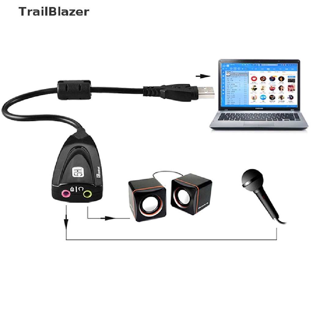 Cáp chuyển đổi cổng âm thanh 7.1 USB cổng 3.5mm sang micro/tai nghe chất lượng cao