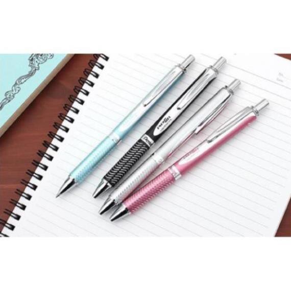 3 cái Bút Ký Cao Cấp mực Gel Pentel BL407 - Mạ đen (Kèm Hộp) | BigBuy360 - bigbuy360.vn
