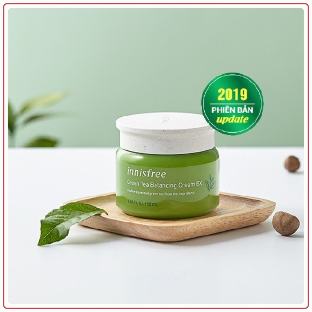 KEM DƯỠNG TRẮNG DA CHIẾT XUẤT TRÀ XANH Innisfree Green Tea Balancing Cream EX 5