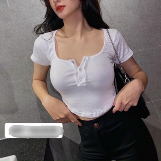 Áo thun body vạt bầu Croptop xinh AO47