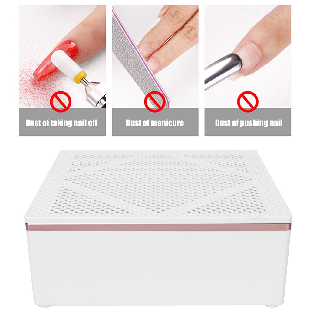 [Hàng Sẵn] Máy hút bụi móng tay 60W Máy hút chân không không ồn ào (100‑240V) 【Fluorine073】