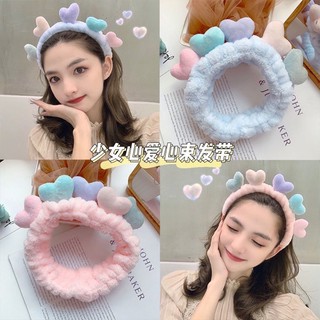 Băng đô rửa mặt makup trái tim