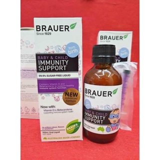 [Mẫu mới] Siro Brauer Immunity tăng sức đề kháng 100ml