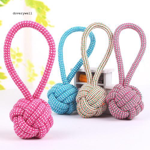 Đồ Chơi Dây Thừng Cotton Bện Thắt Nút Làm Sạch Răng Cho Thú Cưng
