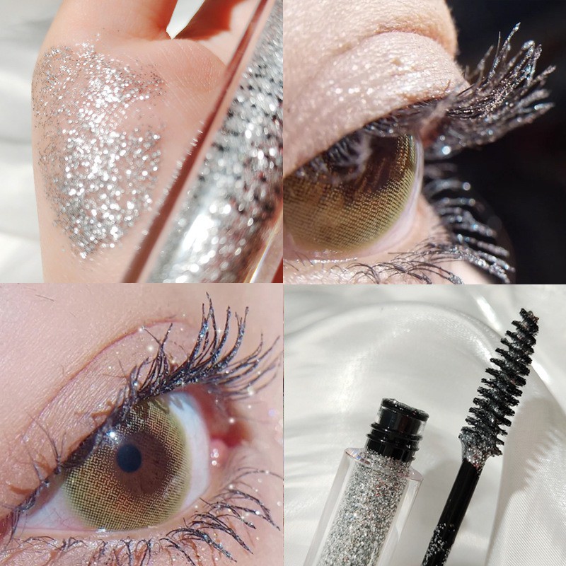 Mascara Màu Galaxy Lấp Lánh Nhanh Khô Trang Điểm Quyến Rũ