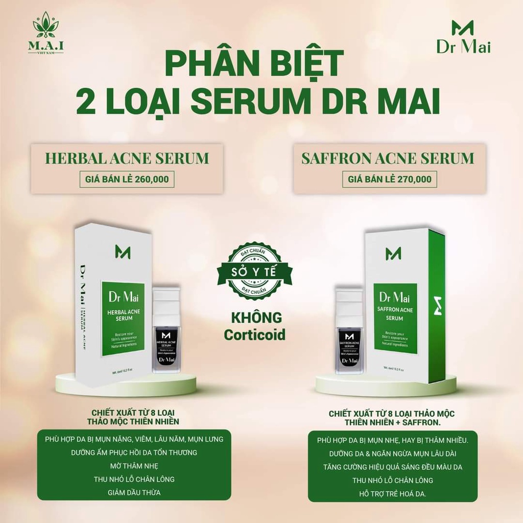 Dr Mai, Mụn Dr Mai, thảo dược ngăn ngừa lựa chọn hoàn hảo cho da mụn